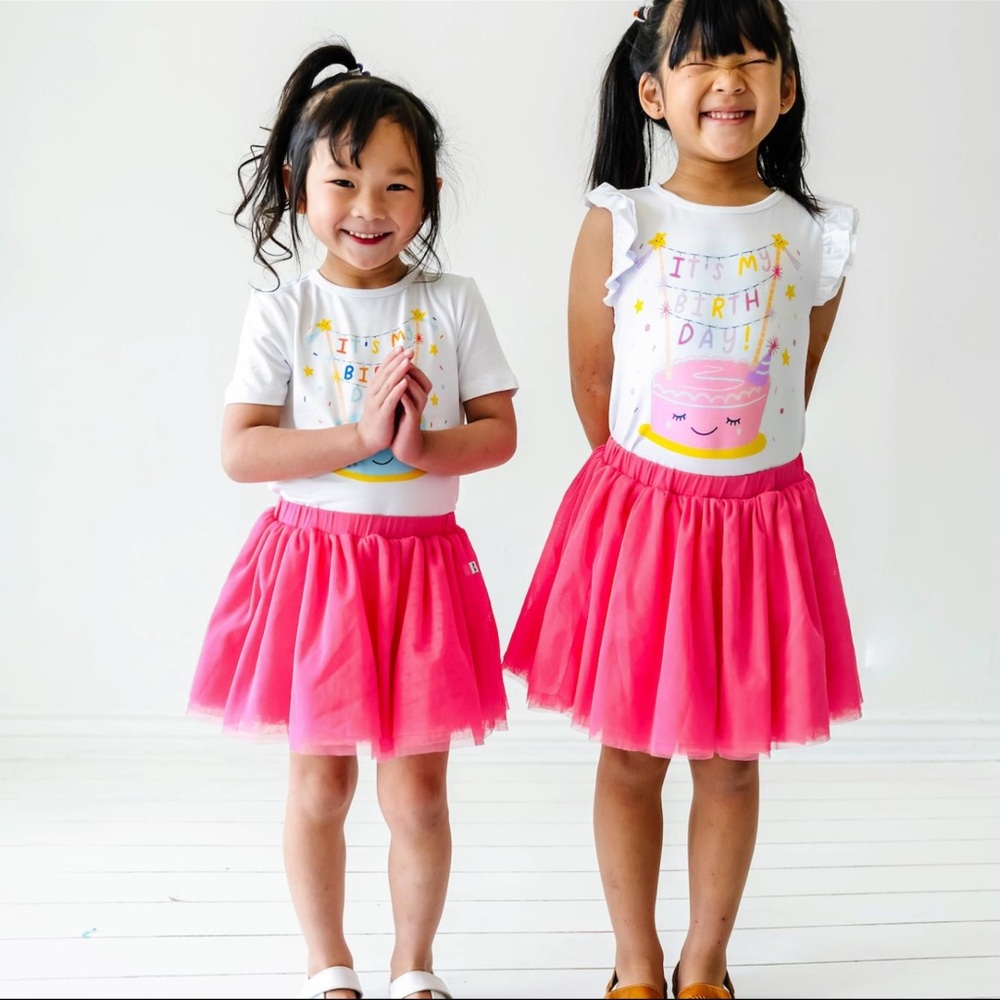 Little Sleepies Raspberry Dark Pink Tutu Skirt 12-18 months NWT NIB